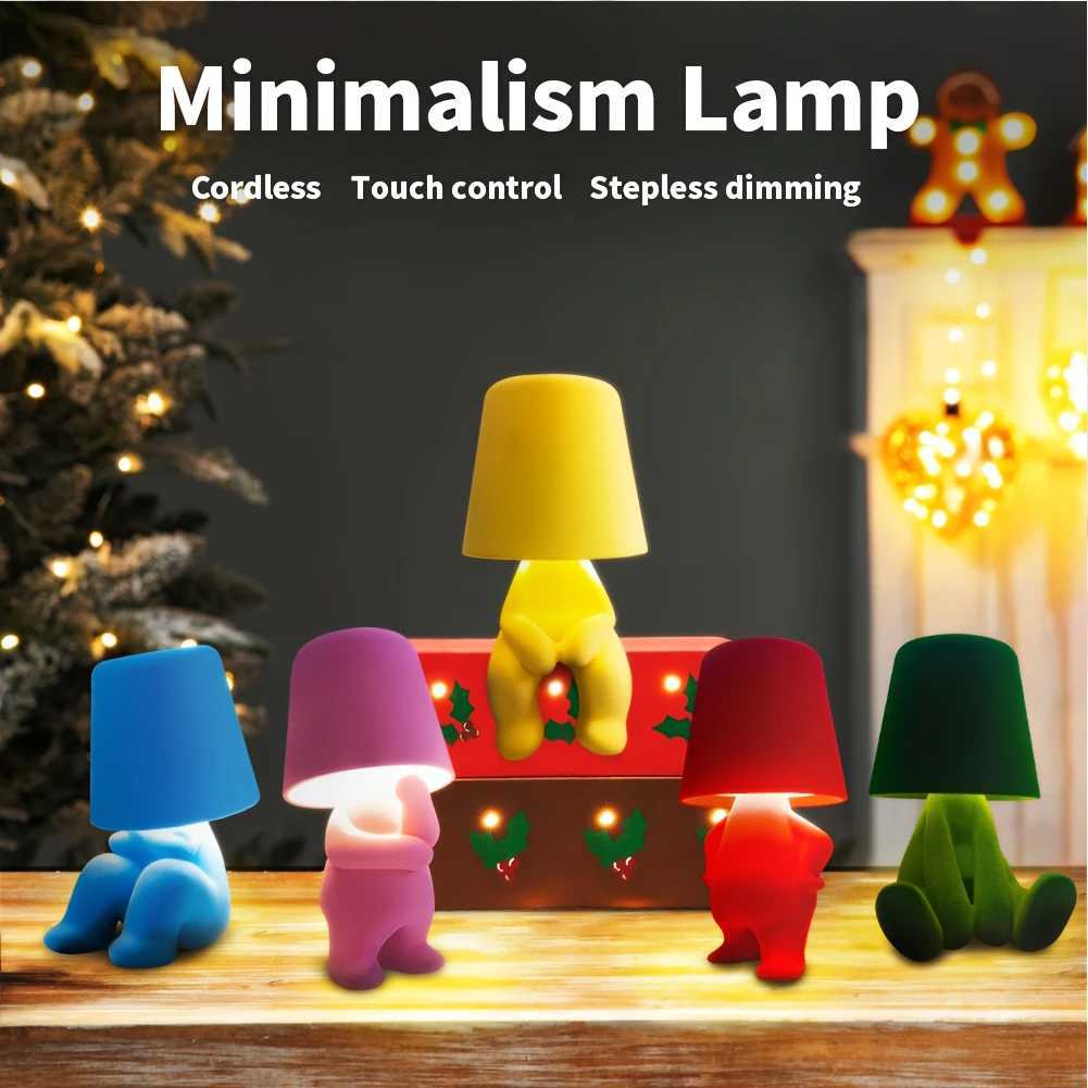 Little Naughty Boy Table Lamp Creative Shy Boy Night Light Small Book Lights for Children Bedroom Bedside Decoration Gift C251122