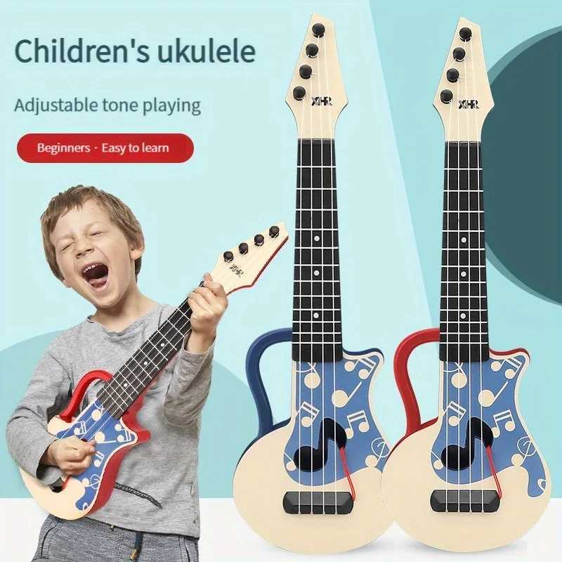 ChildrenS Mini Ukulele Guitar Toy Instrument 4 Strings ChildrenS Education Toy Music Learning Game For Boys And Girls C250913