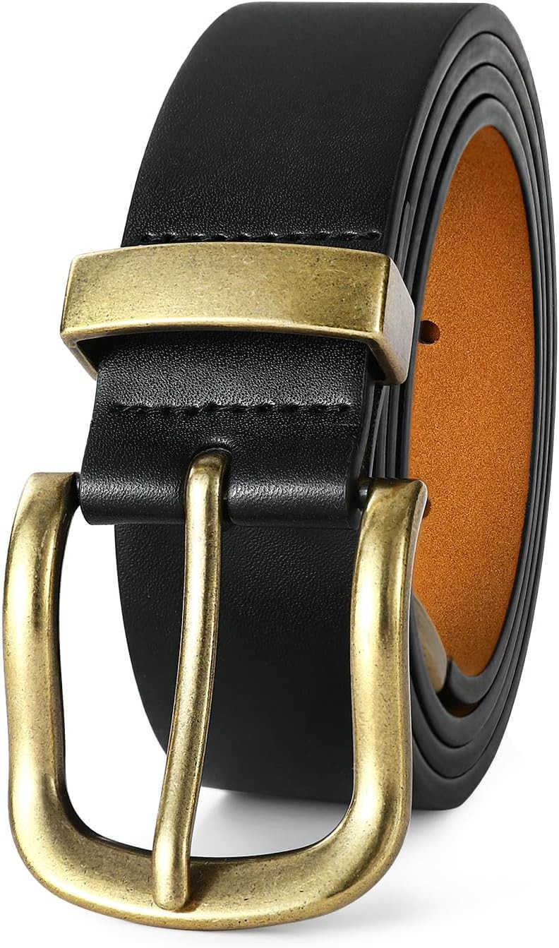 Womens LEather Belts with Gold Fashion LEather Waist Belt ELEgant Ladies Belts for Jeans DrESS Casual WearY260117