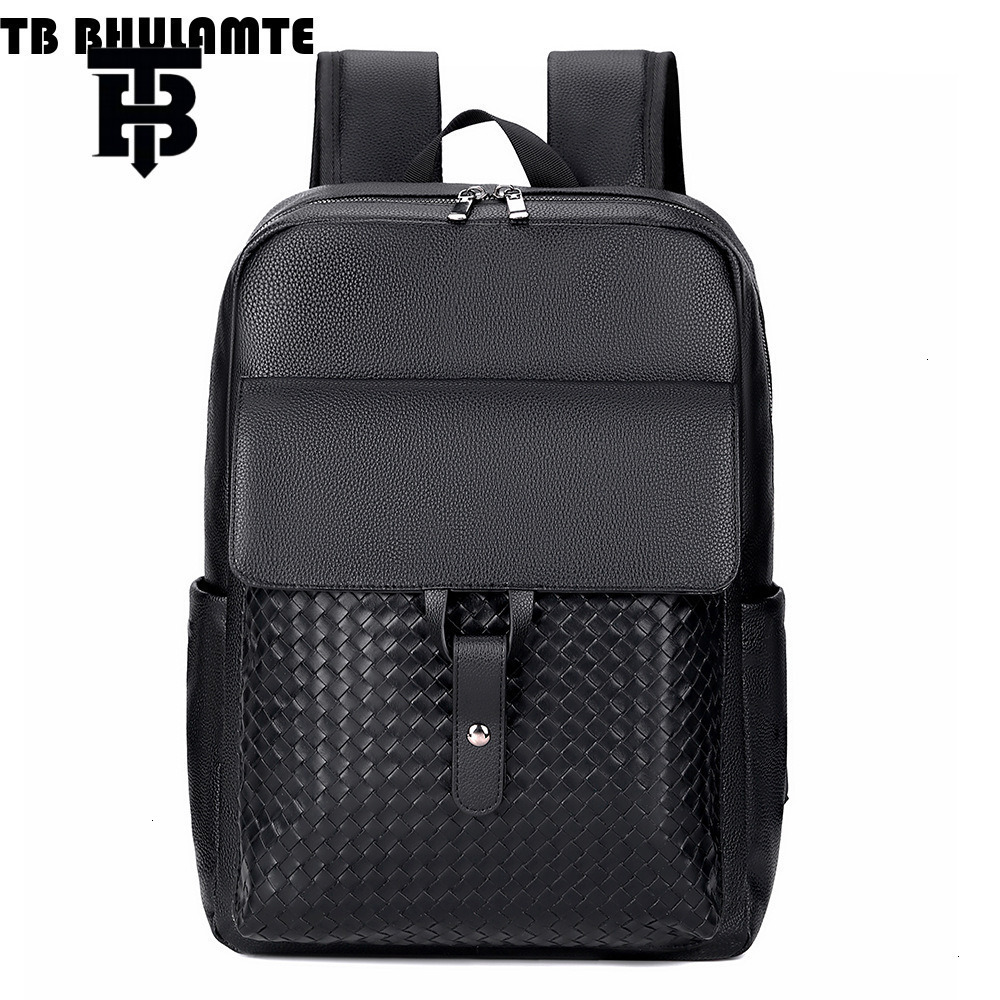 TB BHULAMTE Luxury Designer Knitted Business Travel Sports Luxury Bag Campus Backpack High Value Commuter Handmade Luxury Bag Men's Laptop Backpa