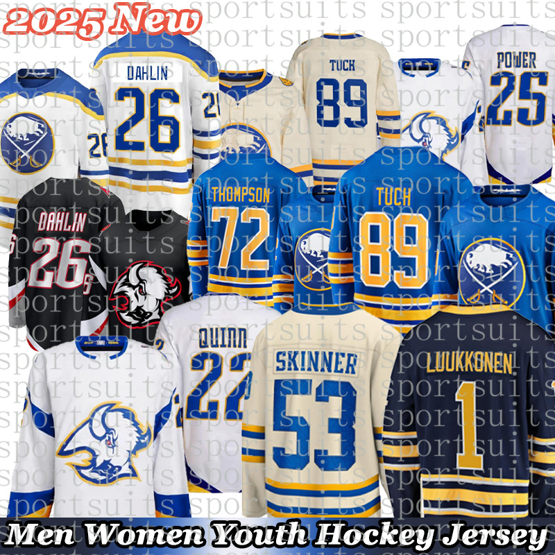 buffaloES sabres jersey 72 Tage Thompson hockey jersey Alex Tuch Rasmus Dahlin Jason Zucker JJ Peterka Power DylanS Cozens Bowen Byram Ukko-Pekka Luukkonen jerseys