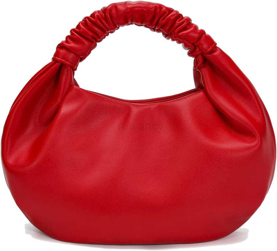 Mini Hobo Tote Bags for Women Soft Leather Clutch Purses for Women CloudShaped Top Handle BagsW250930