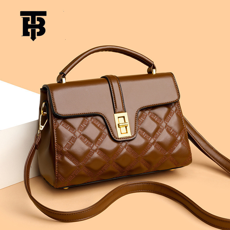 TB BHULAMTE Designer Bag Women's Bag New 2025 Women's Crossbody Bag Fashion Simple Large Capacity Shoulder Bag Soft Leather Versatile Handba