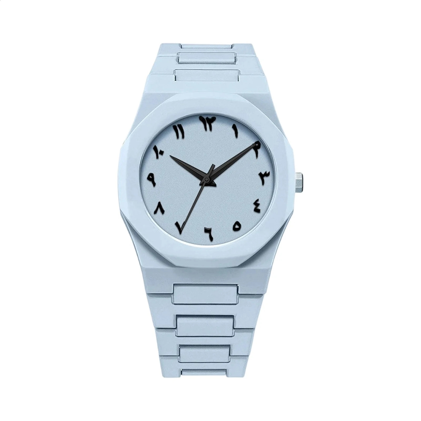 Men Creatively Fashion Watch Simple Casual Style Plastic Strap Quartz Movement Wristwatch Male Daily Clothing Match Decoration 250912