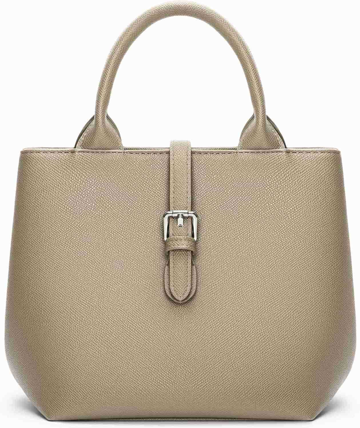 Satchel Bag for Women Adjustable Shape 3Way Carry Convertible Vegan Leather Tote for Work TravelW250913