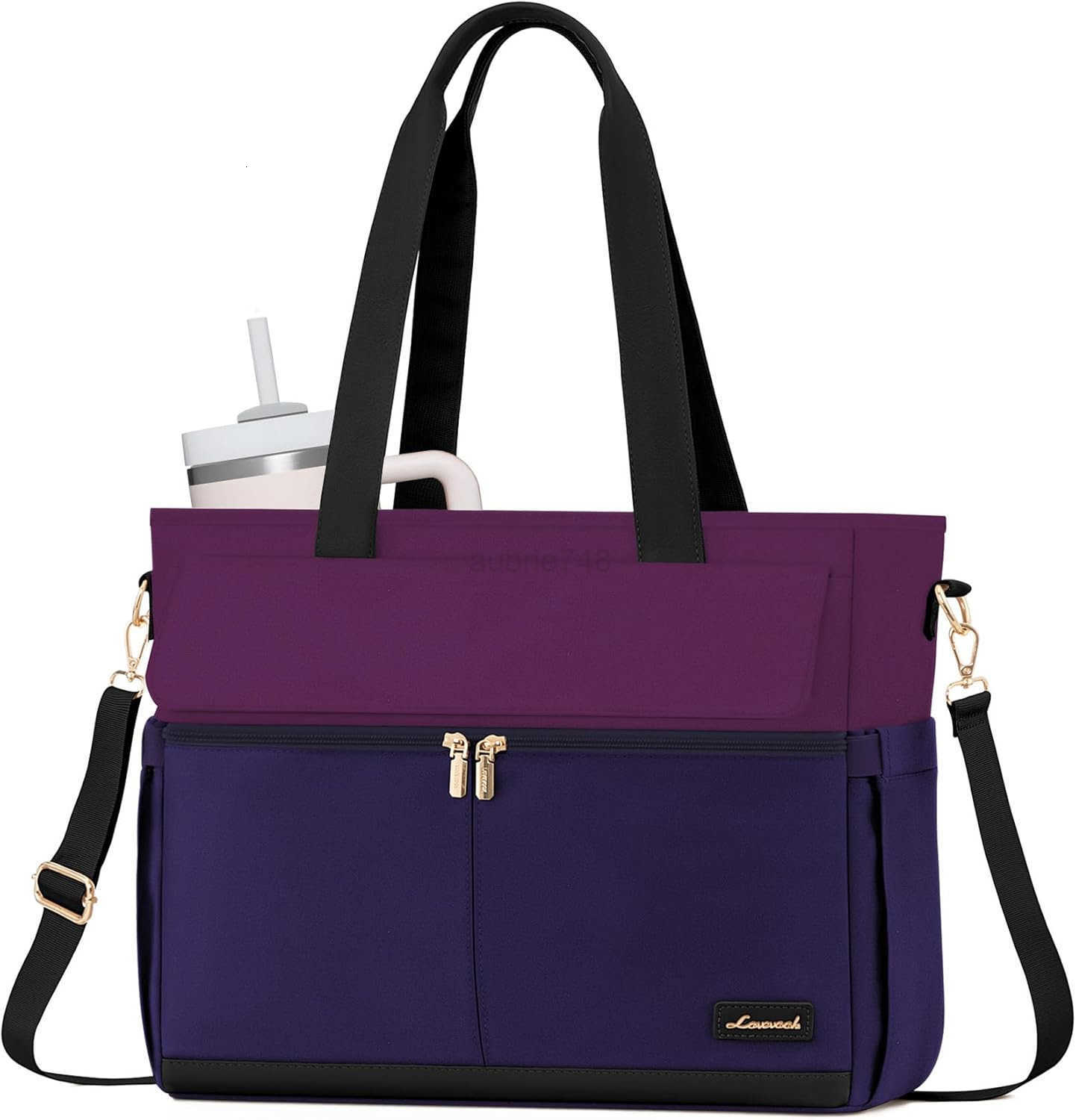 Laptop Bag for Women 156 Inch Canvas Laptop Large Capacity Work Bags Mutiple Pockets Teacher Bag Water Resistant Computer Bags for Business TravelZ250