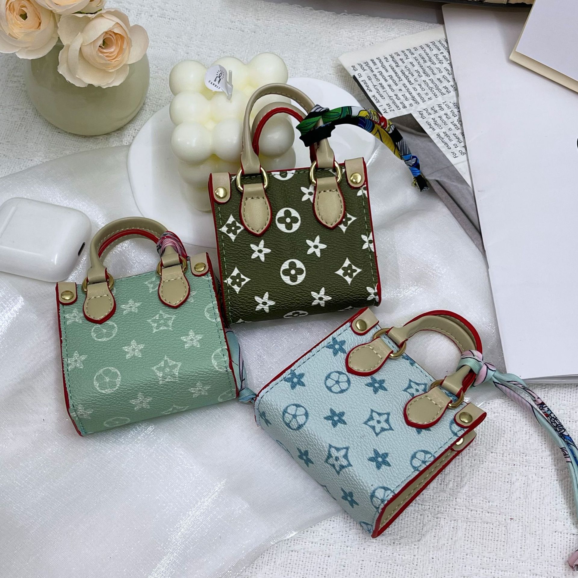 Designer Bag Tote Bag Mini Coin Purse Mini Bag Pendant Earphone Case Key Bag Car Hanging Ornament Surprise Baby Mini Bag free shipping