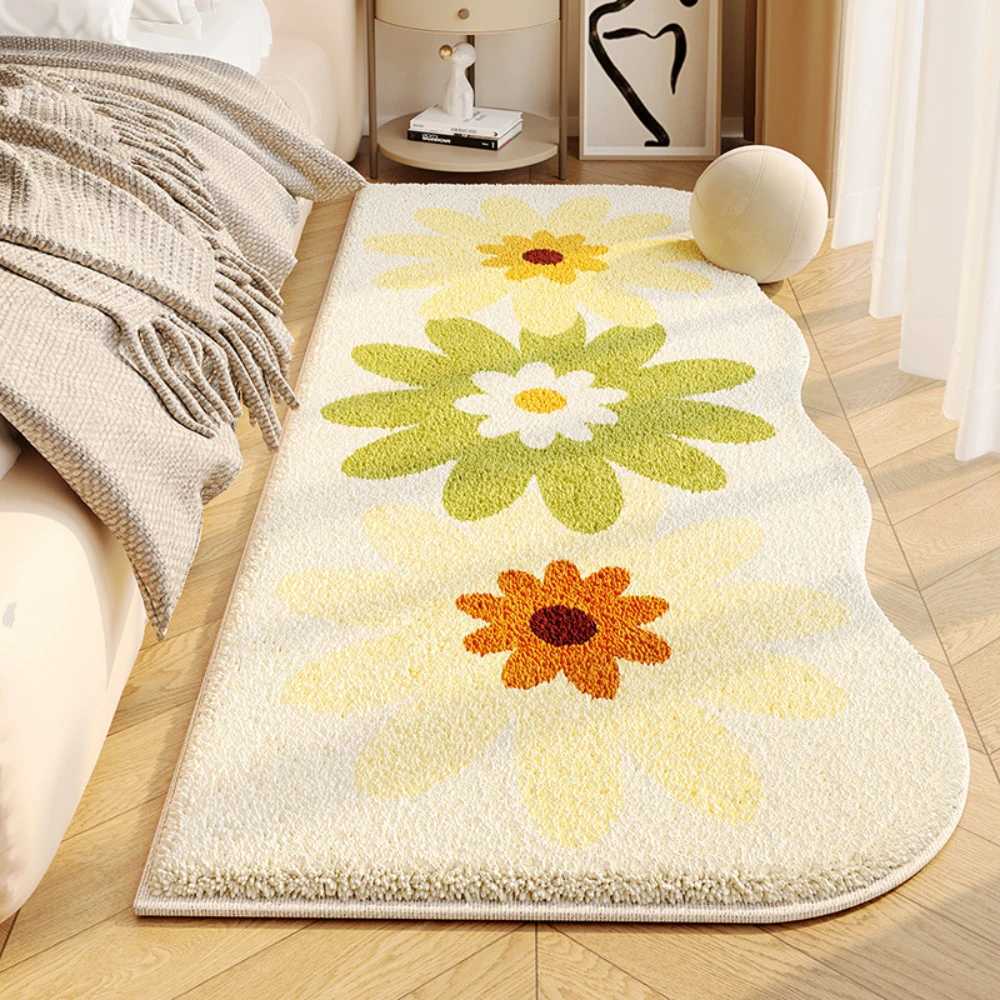 VIKAMA Rug For Flannel Bedside Nordic Simple Fresh Flowers Bedroom Living Room Sofa Tea Table Carpet C913 H260226