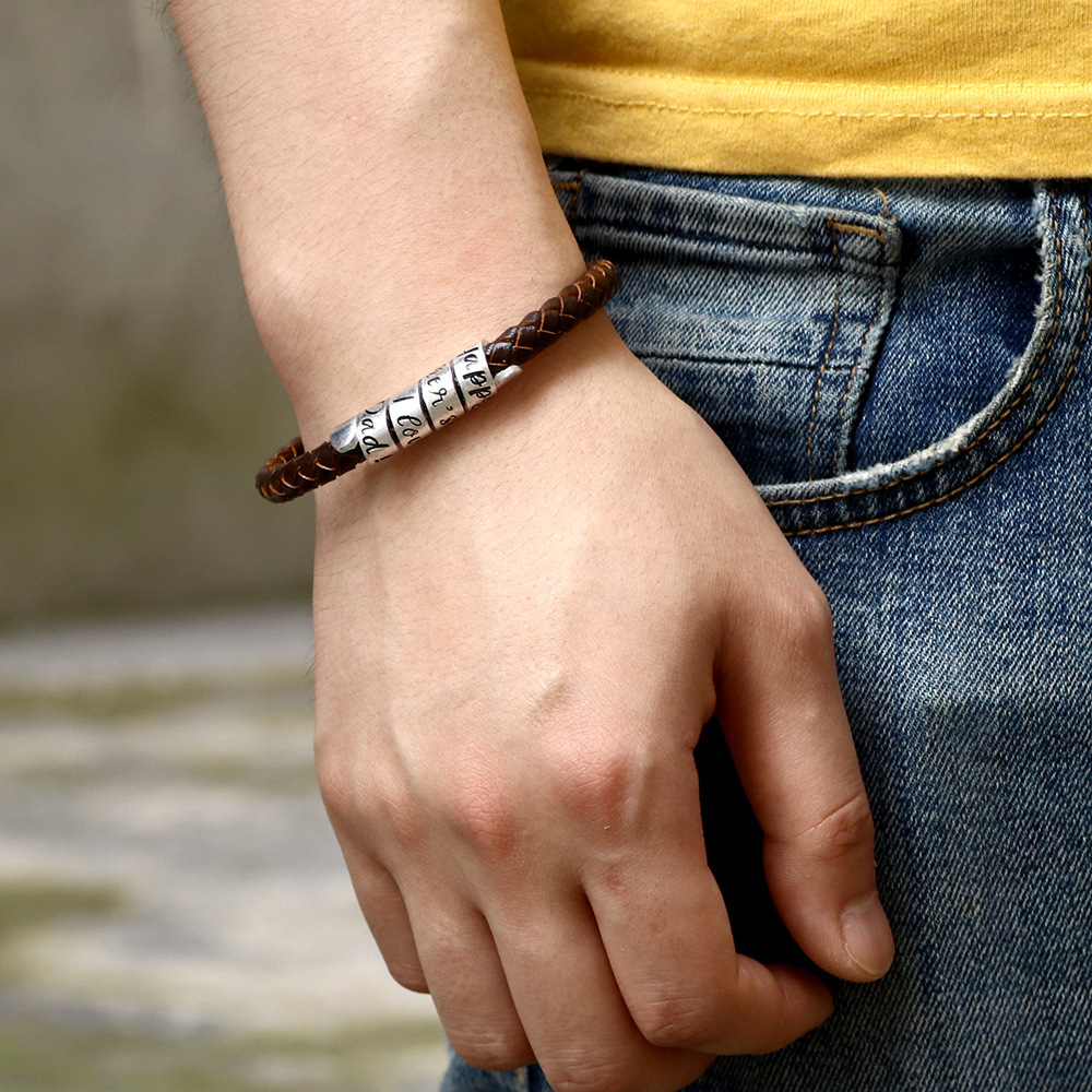 Magnetic Clasp Father's Day Gift Men's Bracelet Versatile High-End Feel Jewelry ddmymoon