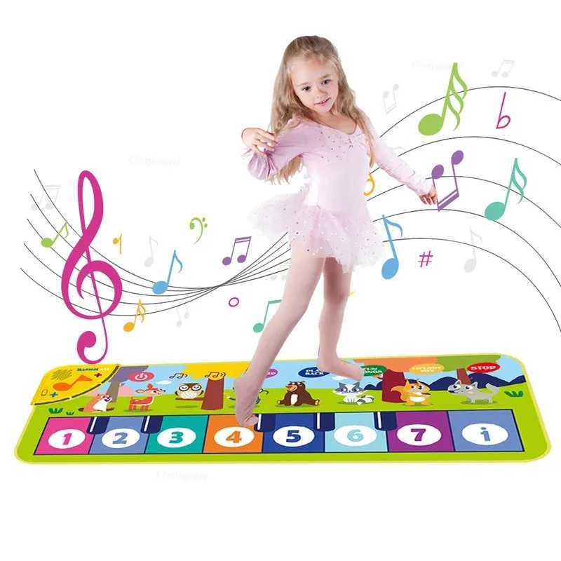 80x30cm Piano Dance Mat Kids Floor Keyboard Musical Carpet Instrument Toy Gift for Toddlers Girls Boys C250913