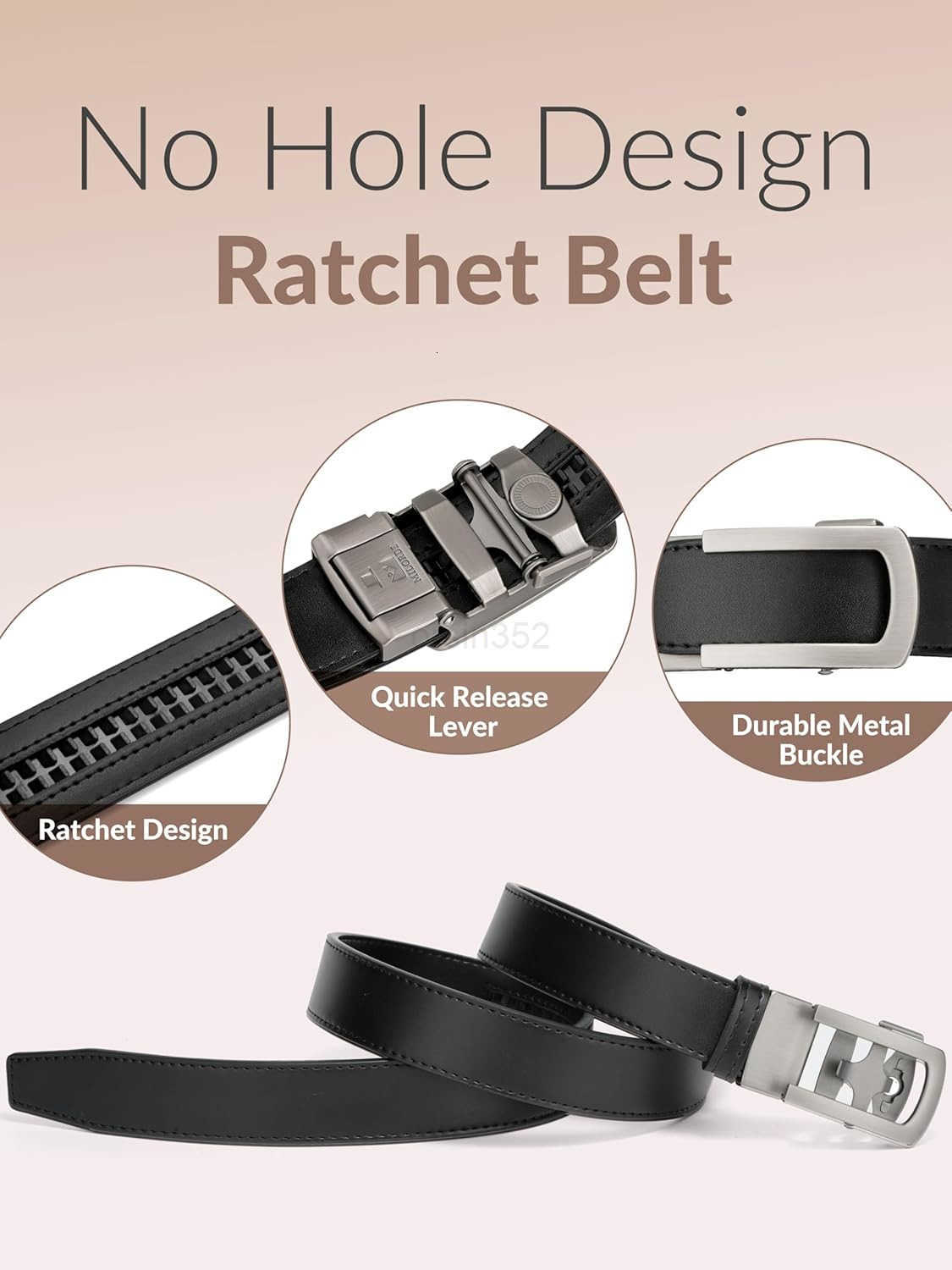 Womens Ratchet LEather DrESS Belt CustomizabLE FitFashion CLASSic Designs for DrESS and Casual 1 15W250913