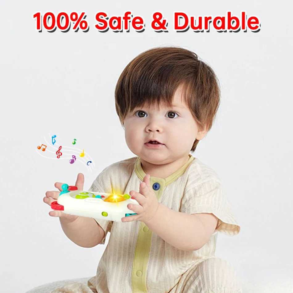 Baby Simulation Game Console Toys with MusicLights Mini Game Console Finger Action Fine Training Educational Montessori Toys C250913