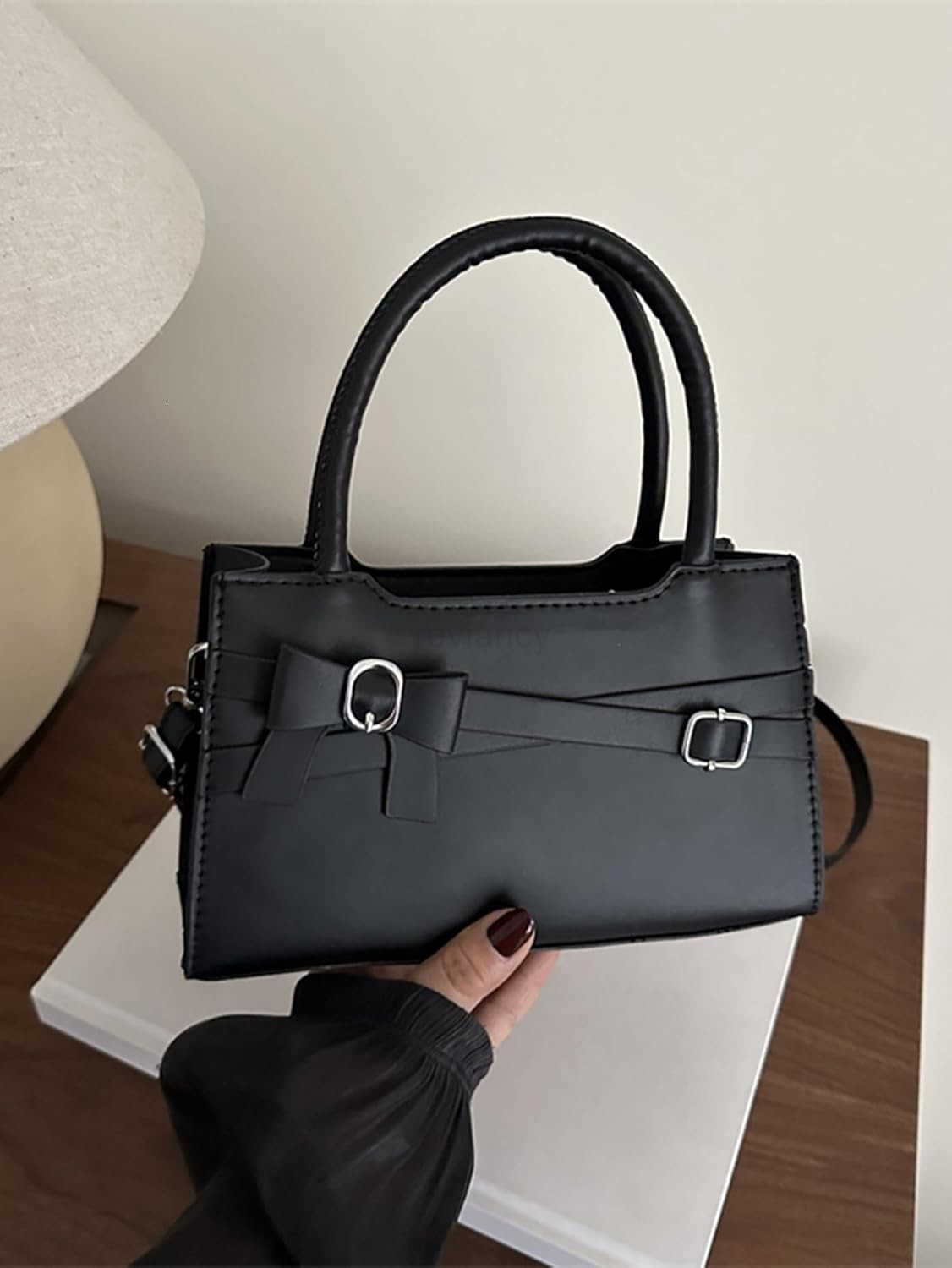 Womens PU Leather Shoulder Handbags Zipper Top Handle Crossbody Bags Elegant Square PursesW250913