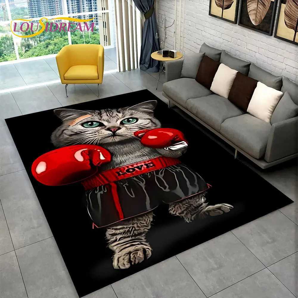 3D Cartoon Cute Cat Area Rug LargeCarpet Rug for Living Room Bedroom Sofa Doormat Kitchen DecorationChild Nonslip Floor Mat C250913