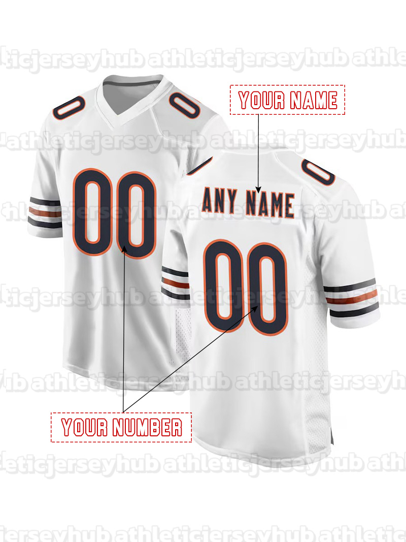 18 Caleb Williams D.J.Moore 15 Rome Odunze Cole Kmet Jaylon Johnson Walter Payton Brian Urlache rPersonalized Customized Football Jerseys Custom Any N