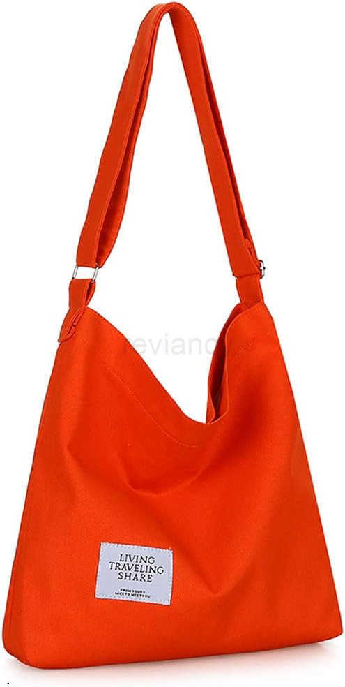 Womens Retro Large Size Canvas Shoulder Bag Hobo Crossbody Handbag Casual ToteW250912