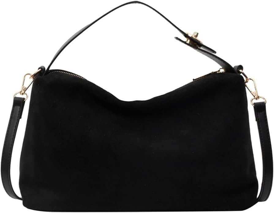 Women Slouchy Suede Satchels Shoulder Bag Faux Suede Hobo Bags Crossbody Phone Purse TopHandle Tote Handbag PurseW250913