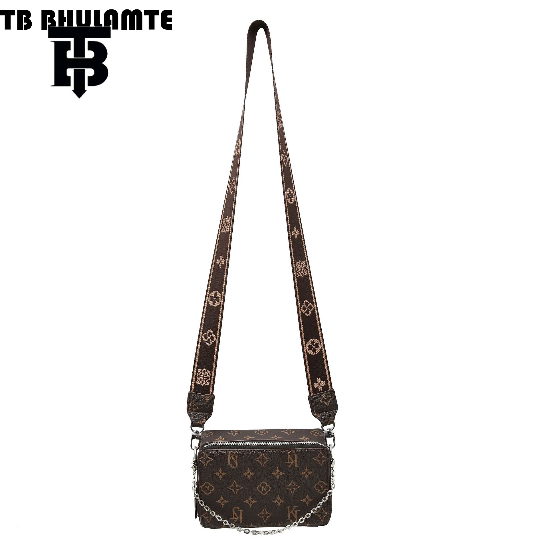 TB BHULAMTE Designer Bag Men's Crossbody Luxury Bag Bag High-end New Leather Luxury Bag Vintage Shoulder Bag Ins Trend Brand Bag Women Chain Smal