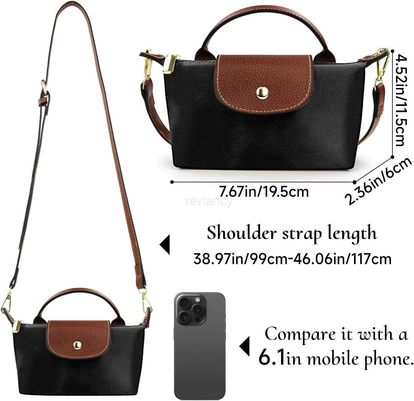 Mini Crossbody Bags for Women Top Handle Small Crossbody Purse with Adjustable Strap Nylon Small HandbagsW250913