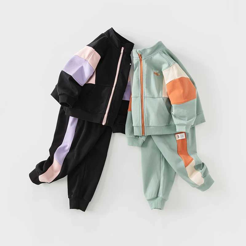 Dave Bella Childrens Suit Autumn Girls Boys TwoPiece Knit Casual Fashion Sport Outdoor DB3237043 C250913