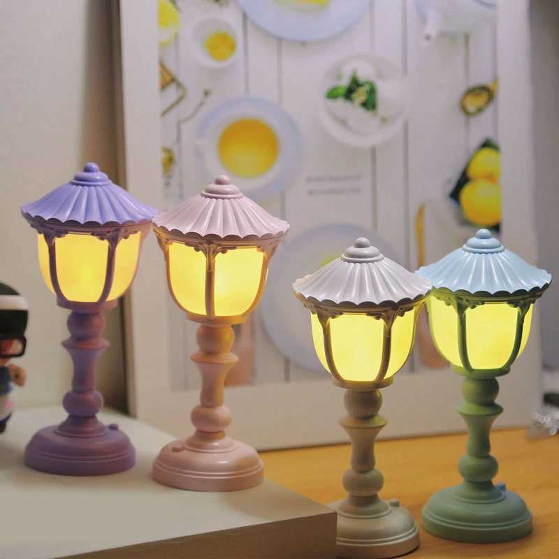 LED Night Light Mini Retro Nightlight Decorative Table Lamp Warm Light Atmosphere Lamp Kids Room Bedside Bedroom Decor C250913