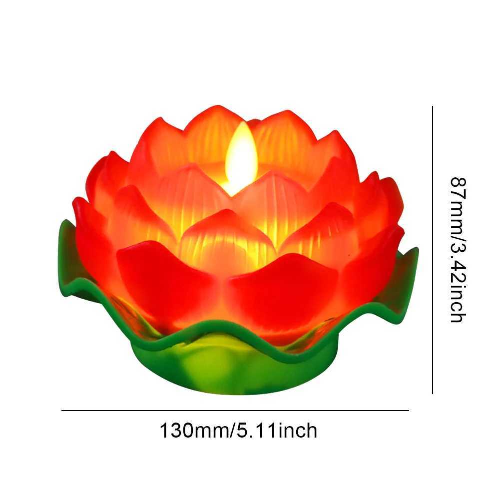Lotus Flower Night Light Battery Operated Buddha Table Lamps Romantic Lotus Creative LED Electronic Candle for Buddha Home Decor C250913