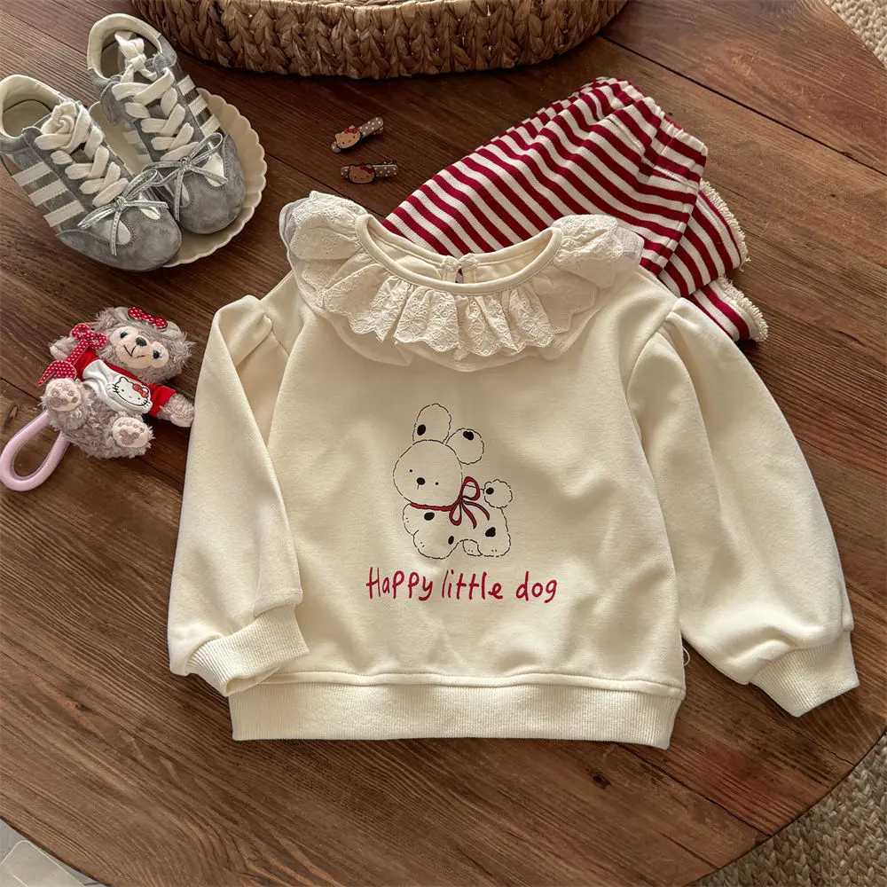 Toddler Girls Autumn Sweatshirt Sets Cartoon Printed TopStriped Pant Baby Girls Casual Sets Long Sleeves Kids Baby Girls Sets C250913