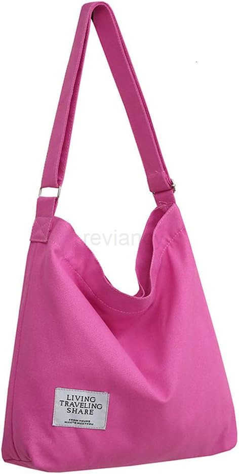 Womens Retro Large Size Canvas Shoulder Bag Hobo Crossbody Handbag Casual ToteW250913