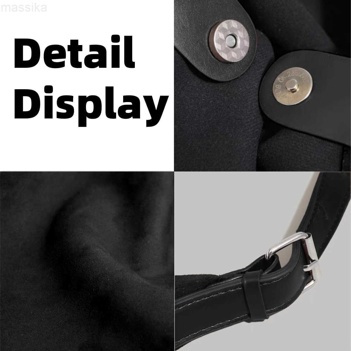 Tote Bag Hobo Bag for Women Retro Slouchy Suede Hobo Bag with Adjustable Strap Stylish Office Tote Handbag M250913