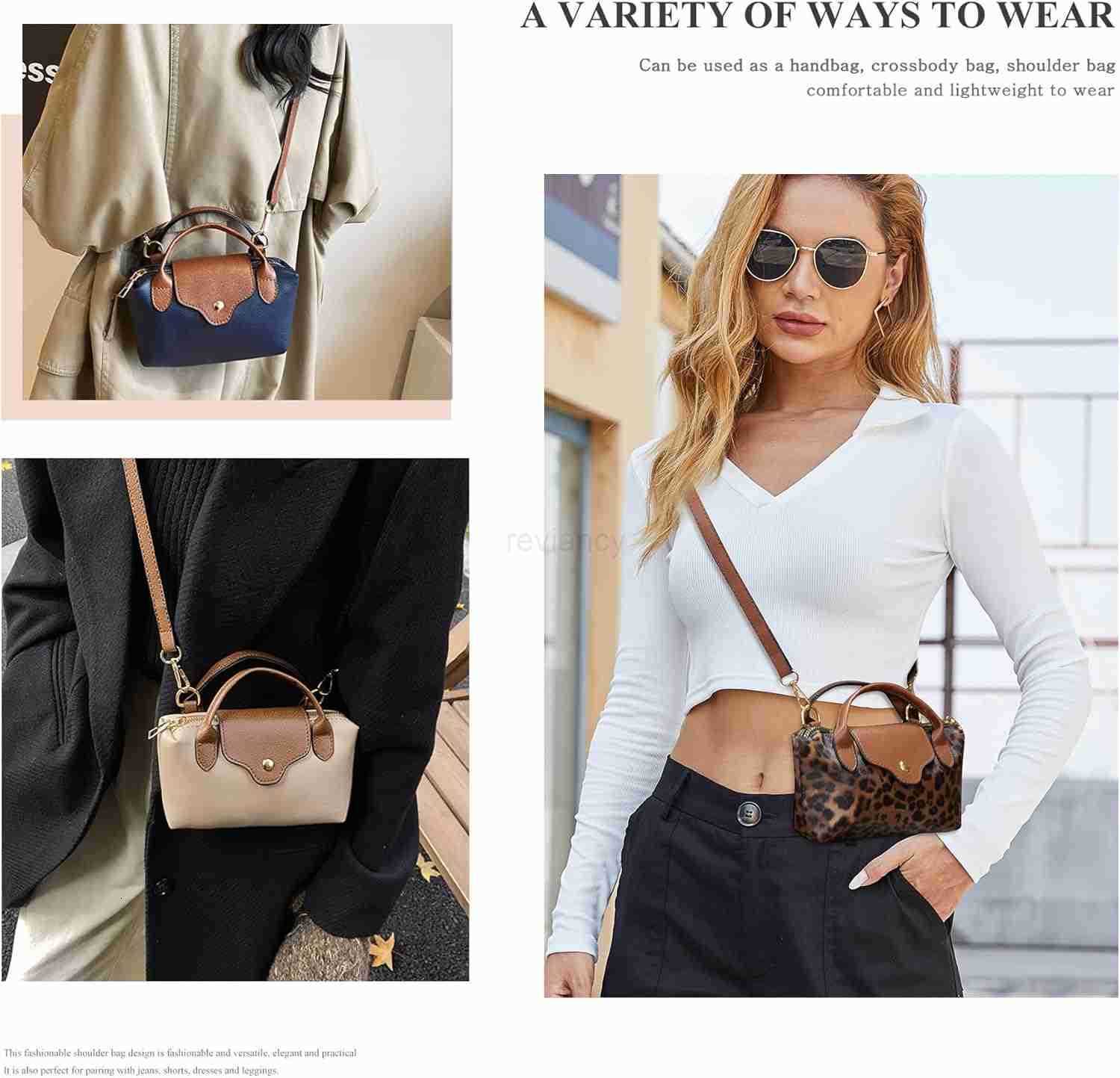 Long Keeper Mini Crossbody Bag for Women Vegan Leather Small Shoulder Handbag Top Handle Tote Hobo Purse Phone Clutch BagW250913