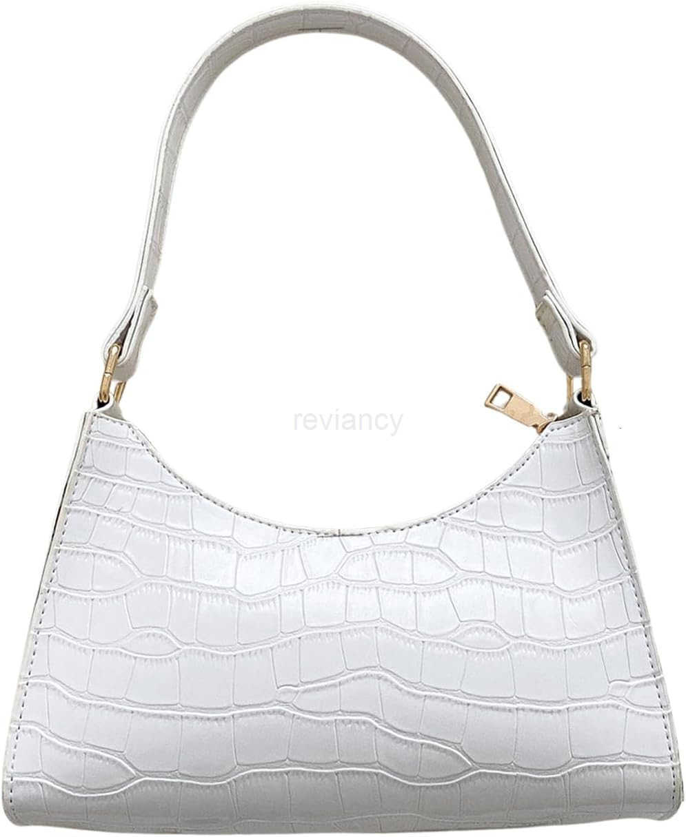 Womens PU Leather Underarm Bag Zipper Shoulder Handbags Top Handle PurseW250913