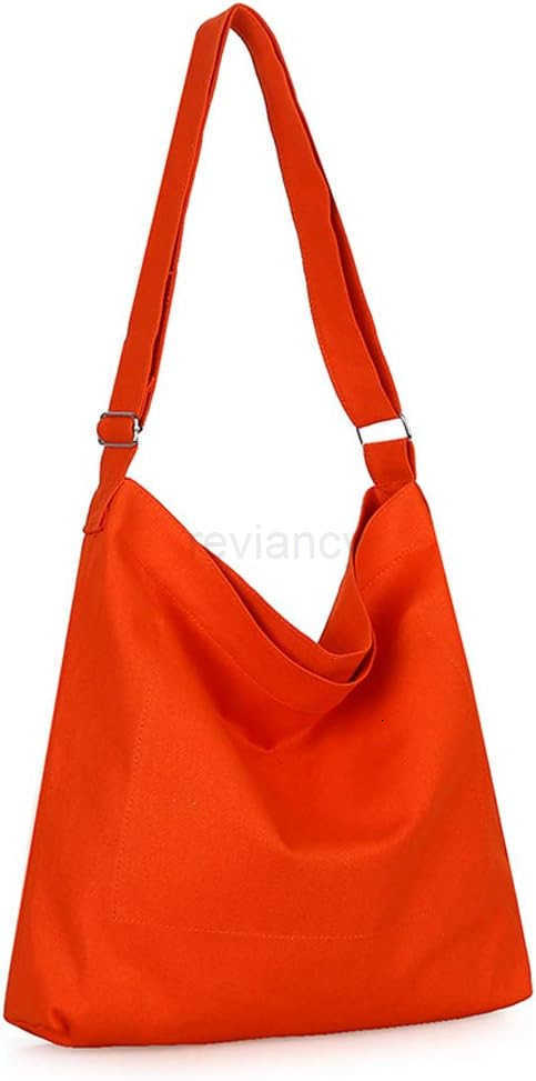 Womens Retro Large Size Canvas Shoulder Bag Hobo Crossbody Handbag Casual ToteW250912