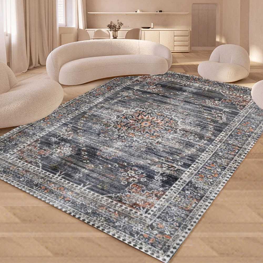 Nordic Moroccan Rural American Style Carpet Bedroom Living Room Dirt Resistant Carpet Bohemian National Style Home Decor C250913