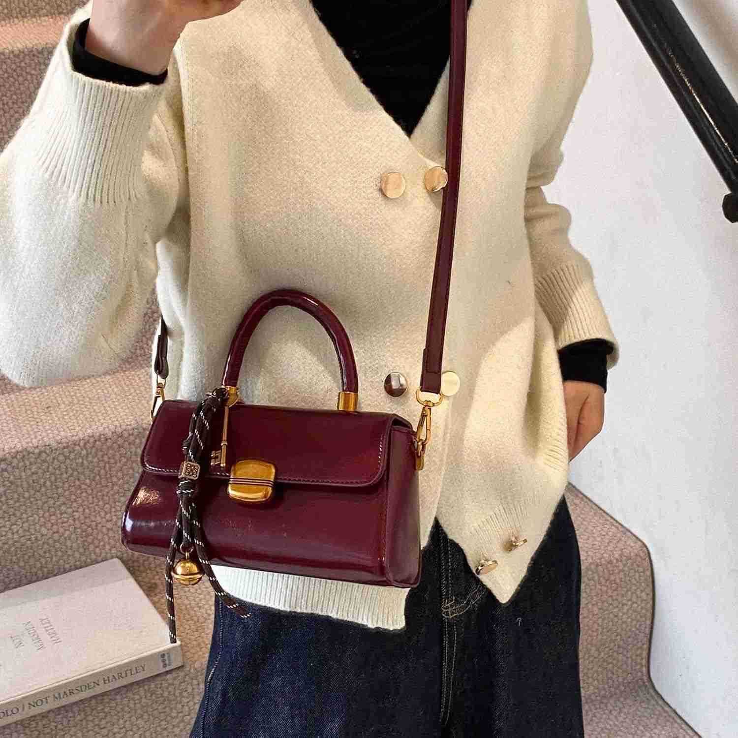 Shoulder Bags Retro Classic Purse Clutch Shoulder Simple HandBag with Zipper Closure Crossbody for WomenW250913