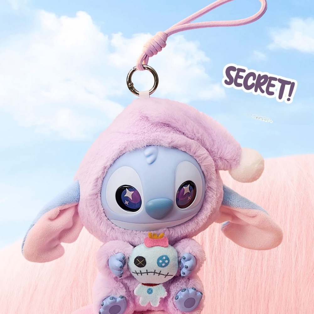 Genuine Mingchuang Premium Disney Stitch has to eat a blind box vinyl plush doll ornament no matter how sleepy it is.
