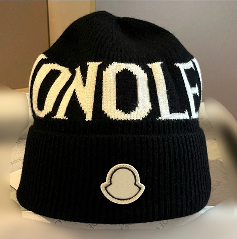 Classic Monclair Beanie Women's Cashmere Hat Designer Monogram Cap Luxury Men's Warm Ski Knit Hat Winter Mountaineering Ear Protection Hat Christmas Gift