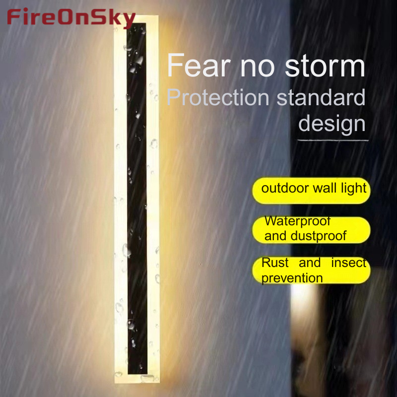 Rustic Aesthetic Long Strips LED Light Panels Durable Weather Resistant Indoor/Outdoor Use-HN