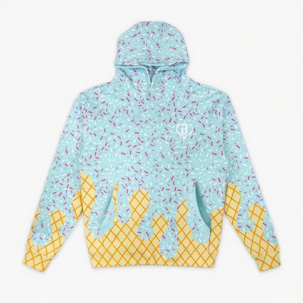 2025 Adult ren Mens and Womens Ice Cream Series 3D Printed Outdoor Comfortable Sports Neutral Trendy High Quality Hoodie 250912