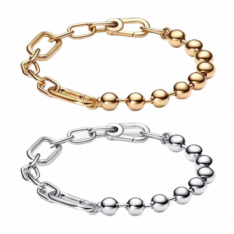 luxury Designer ME Chain Beads Bracelets Women Authentic s925 Sterling Sier Charms Bracelet Birthday Christmas Gifts Jewelry BR119 Z6gv#