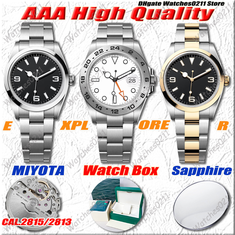 Luxury Mens Watch Designer Watches Men High Quality AAA 2813 MIYOTA 8215 Mechanical Automatic Movement Watch 904L Stainless Steel Sapphire Luminous Simple Watches