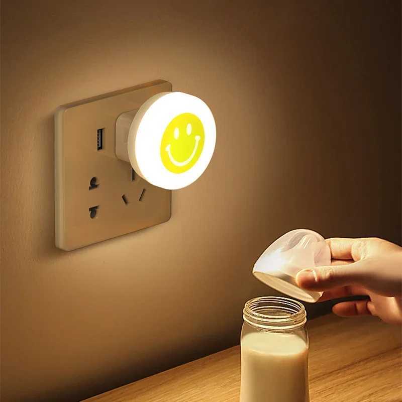 USB Night Light Mini LED Night Light USB Plug Lamp Power Bank Charging USB Book Lights Small Round Reading Eye Protection Lamps C251122