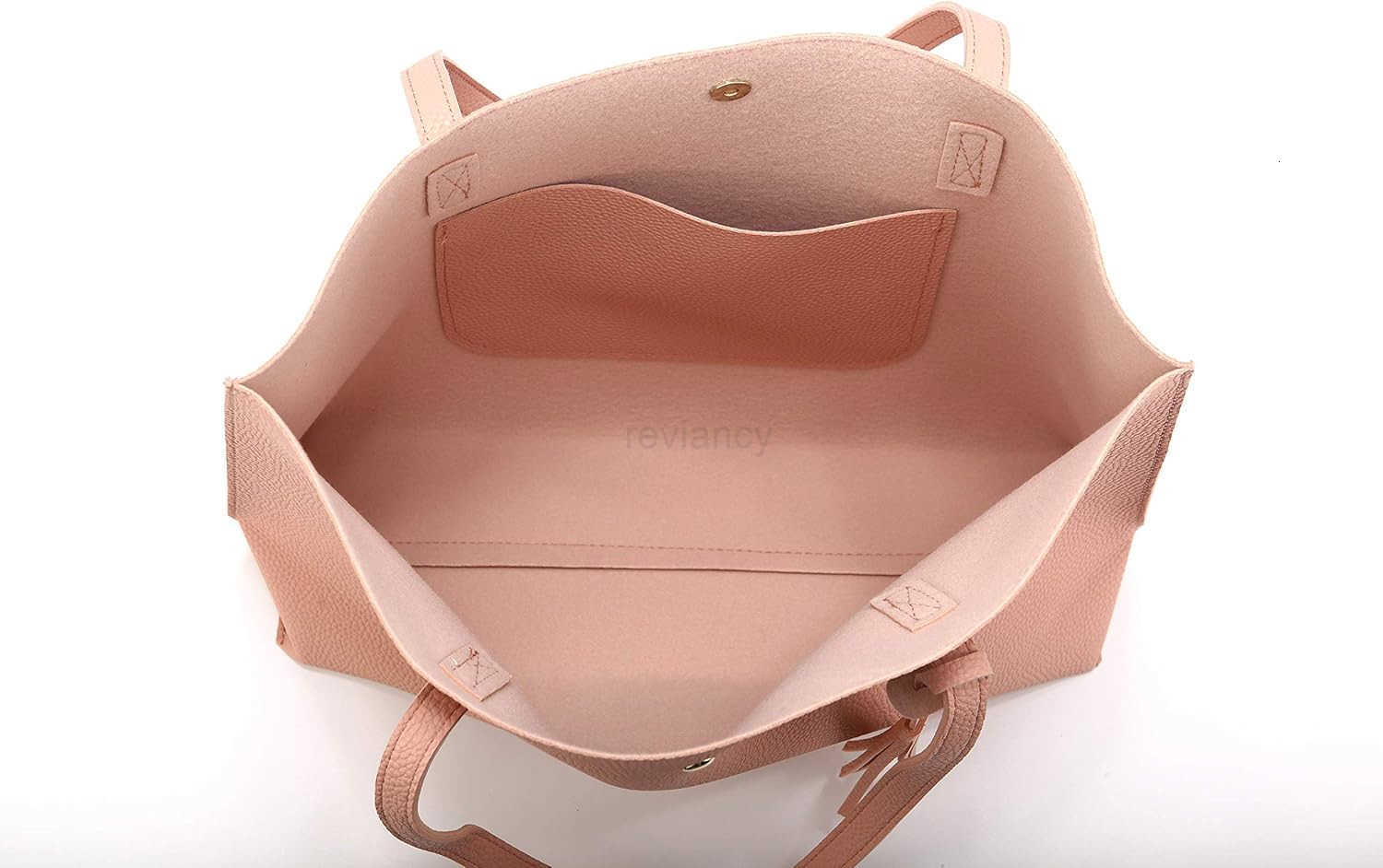 Women Tote Bags Top Handle Satchel Handbags PU Faux Leather Tote Bag with Tassel Shoulder PurseW250913