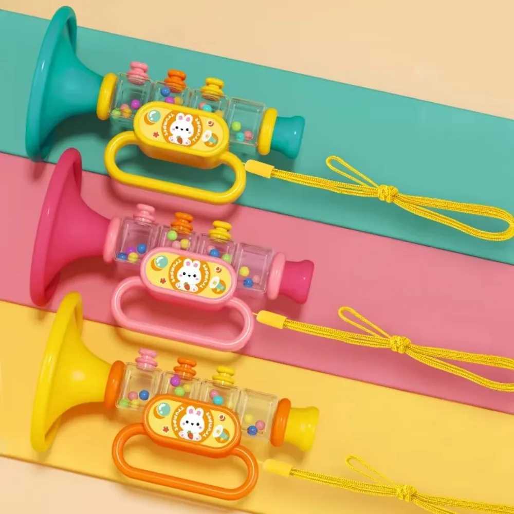 Cartoon Rabbit Trumpet Mini Multi Function Playable Musical Instrument Funny Early Educational Creative Learning Horn Toy Gift C250913