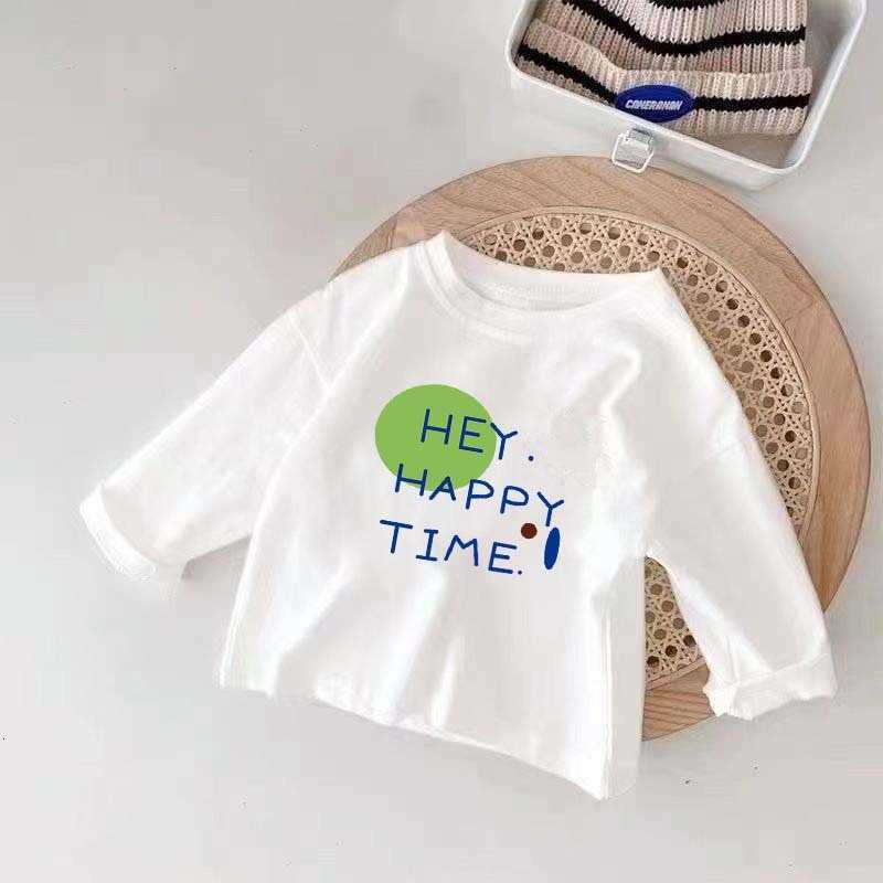 Children's Cotton Long Sleeve T-Shirt 2025 Spring and Autumn New Style Baby Girl Top Boys and Girls Fashionable Base Shirt Trendy