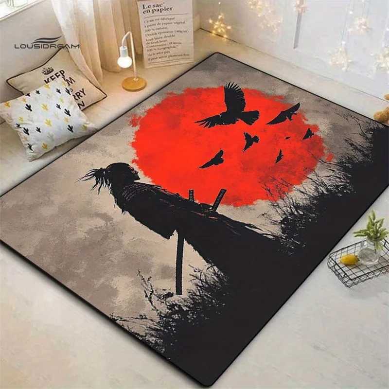 VIKAMA Warrior Spirit Pattern Carpet For Live Room Bathroom Floor Mat Soft Large Area Rug Waterproof Bedroom Rug Home Decor C250913