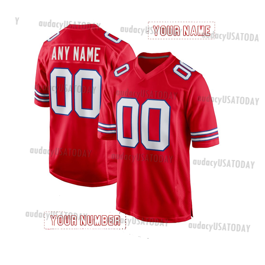 17 Josh Allen 0 Keon Coleman 4 James Cook Personalized Customized Football Jerseys Custom Any Number Name For Men Women Youth 33