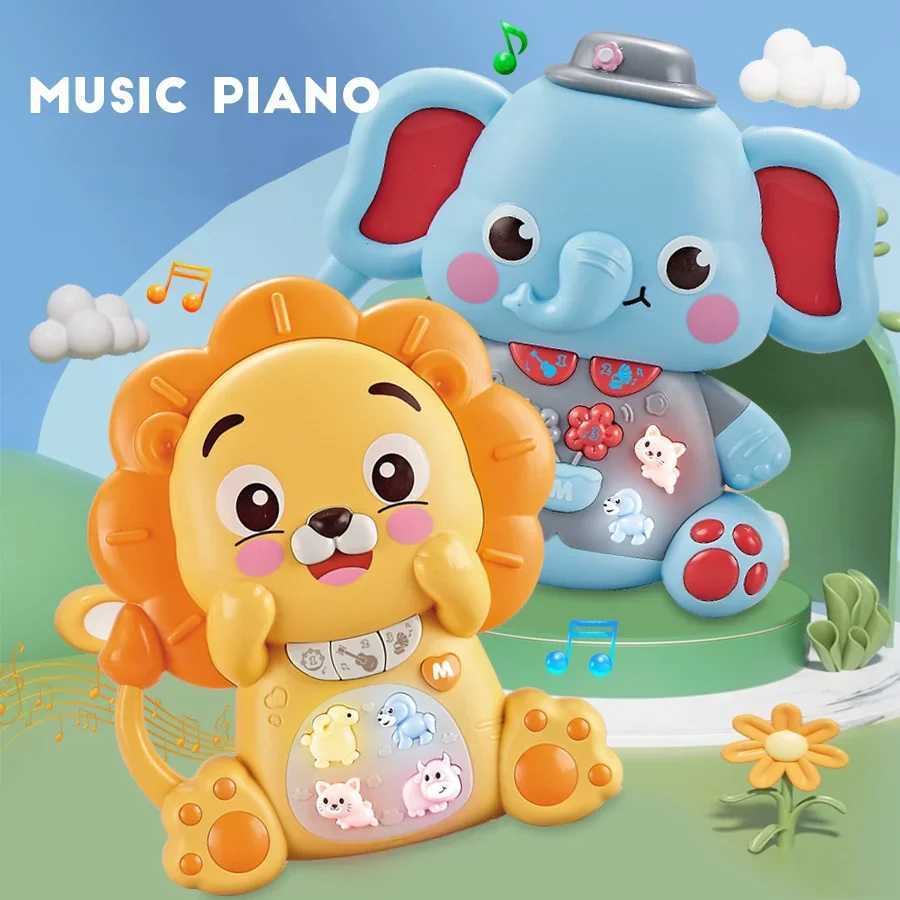 Multifunctional Baby Music Toy Electronic Cartoon Animal Music Keyboard with Lighting ParentChild Interactive Sensory Toys C250913