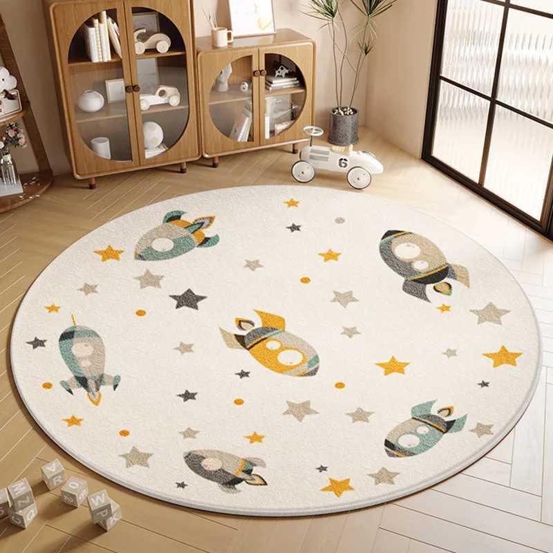Round Animal Modular Carpet Children Room Reading 2024 New Carpets Bedroom Bedside Sofa Coffee Table Waterproof Anti Slip Rug C250913