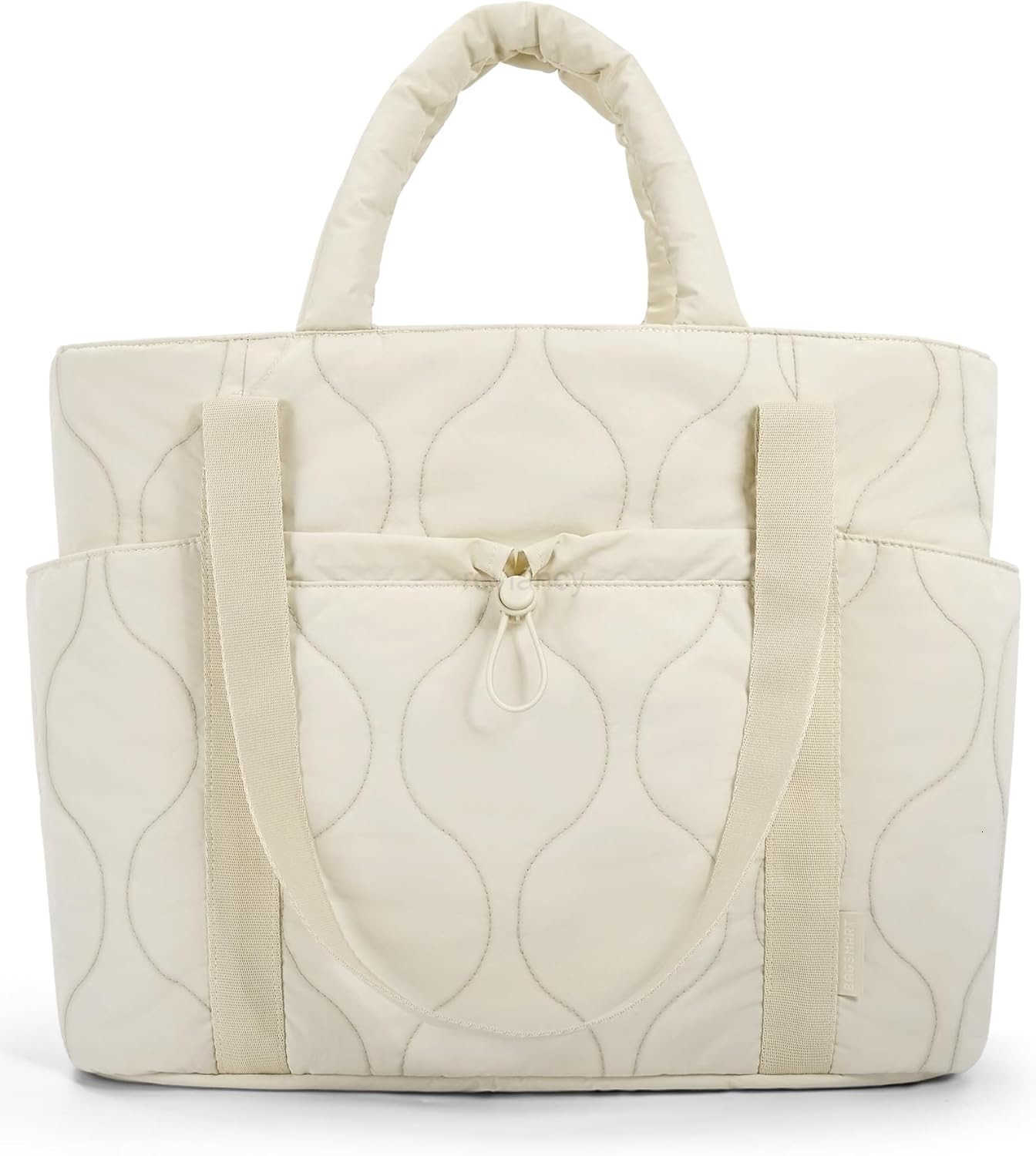 Puffer Tote Bag for Women Quilted Travel Top Handle Lightweight Shoulder Handbags with ZipperW250912