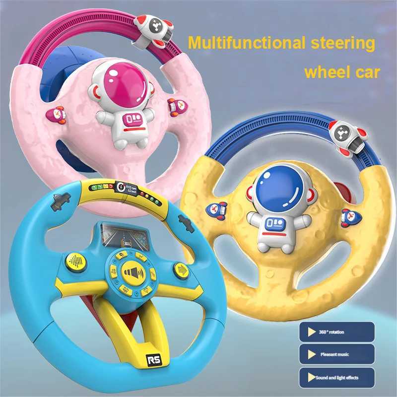 Electric Simulation Steering Wheel Toy With Light And Sound Educational Children CoPilot ChildrenS Car Toy Vocal Toy Gift C250913